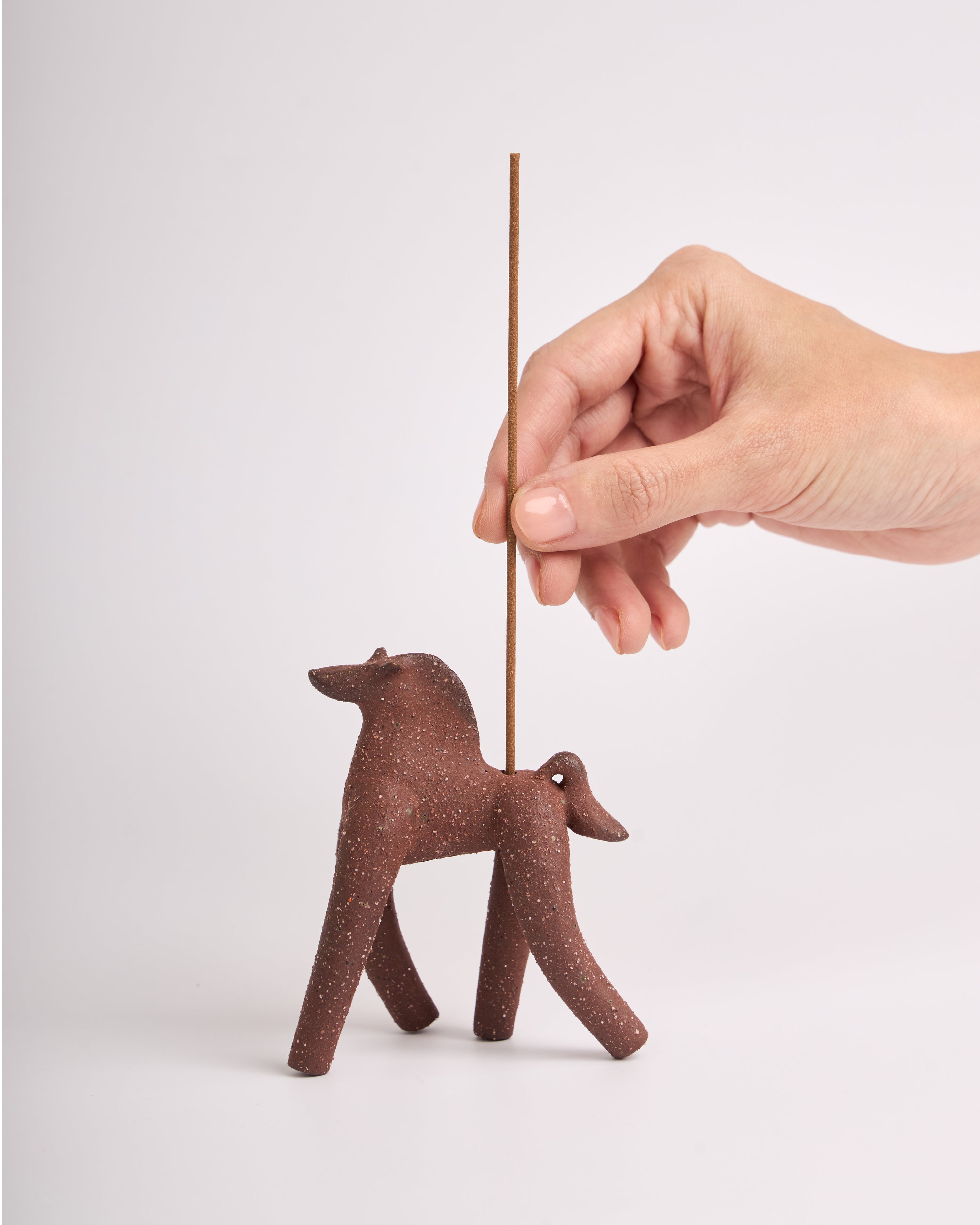 Horse Incense Holder - Terracotta