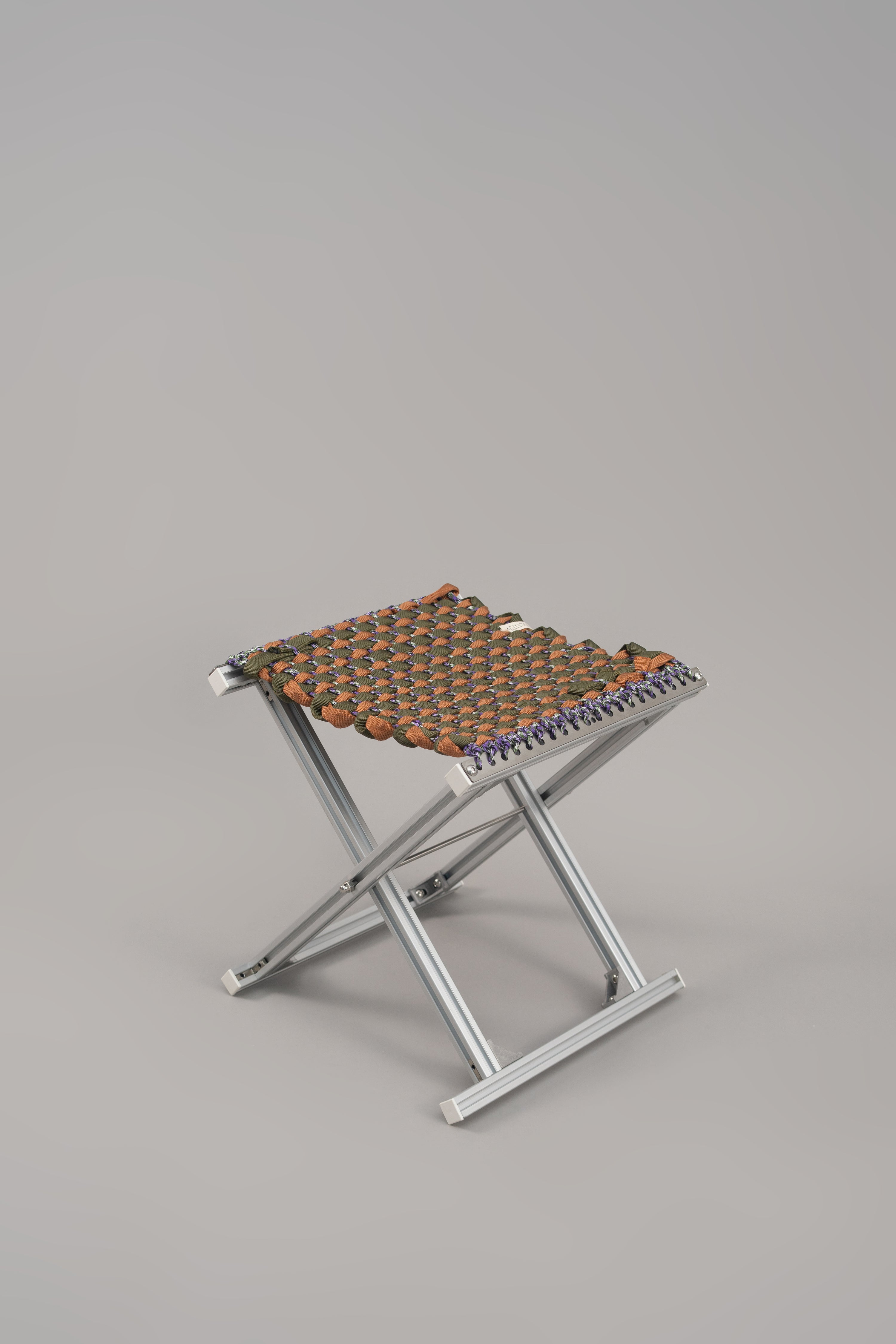 MAZHA STOOL/ CHESTNUT + FOREST