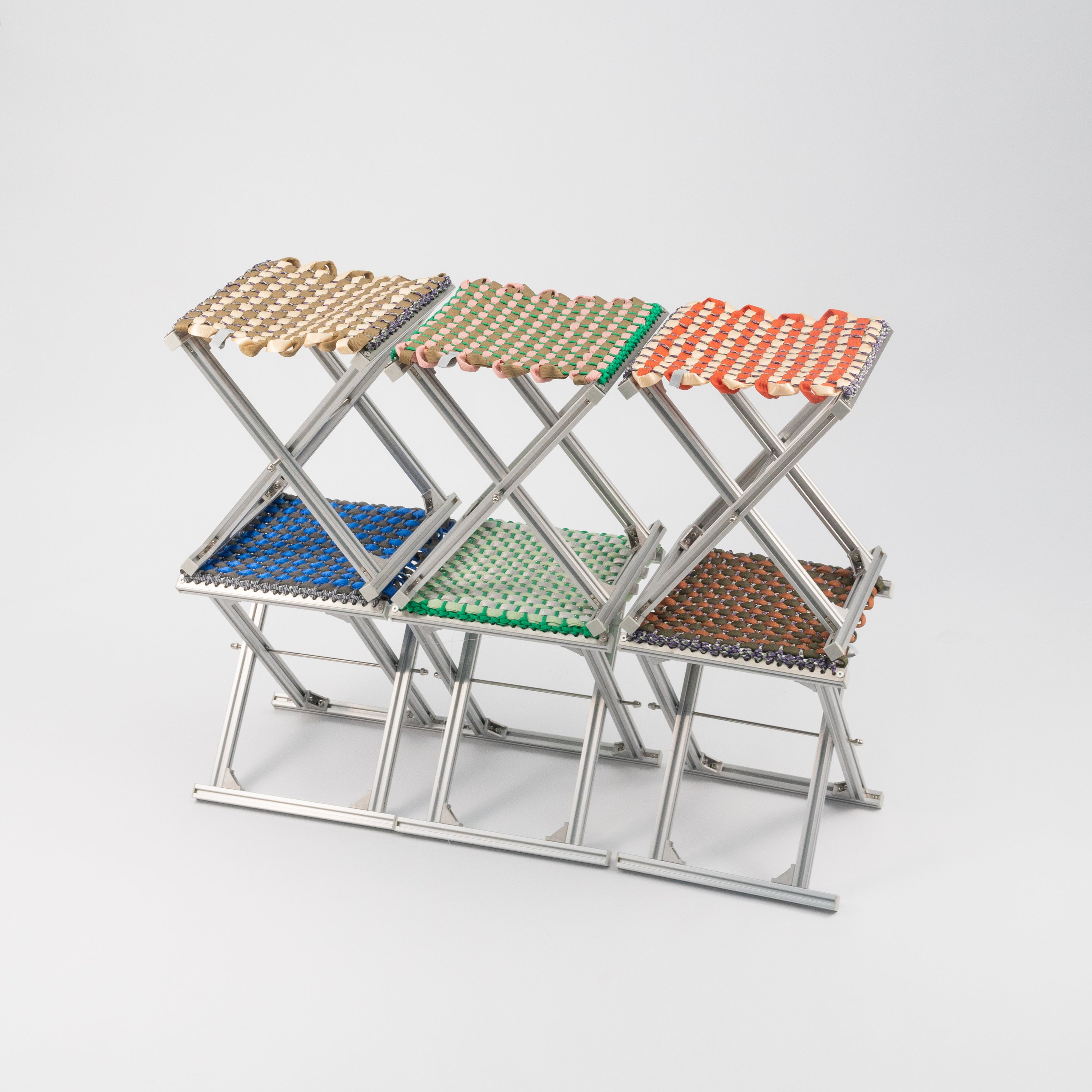 MAZHA STOOL/ TAN + POWDER PINK