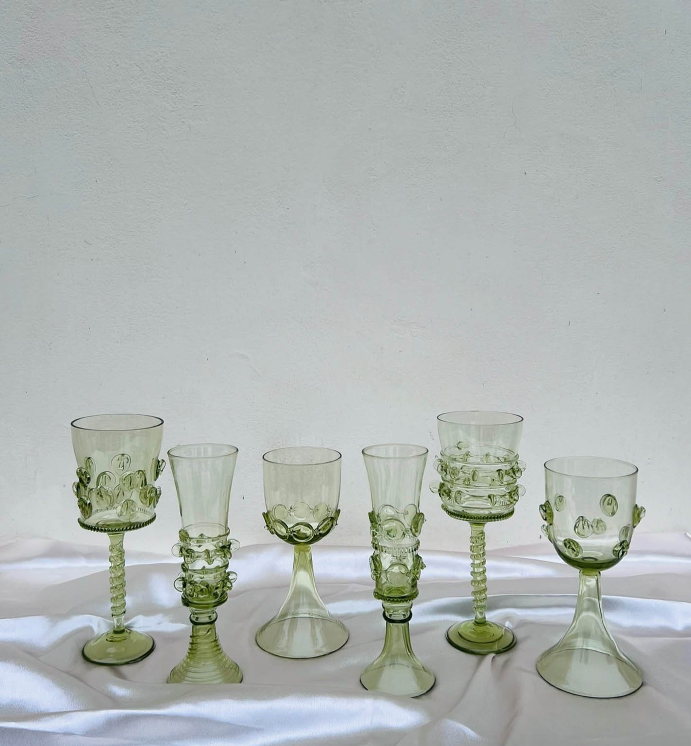 Set of Six Mouthblown glasses