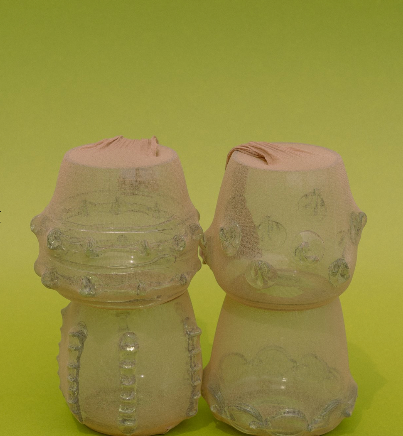 Set of Four Mouthblown vessels