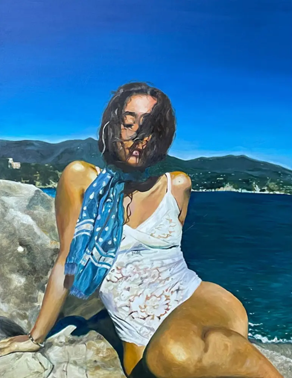 Girl On A Rock