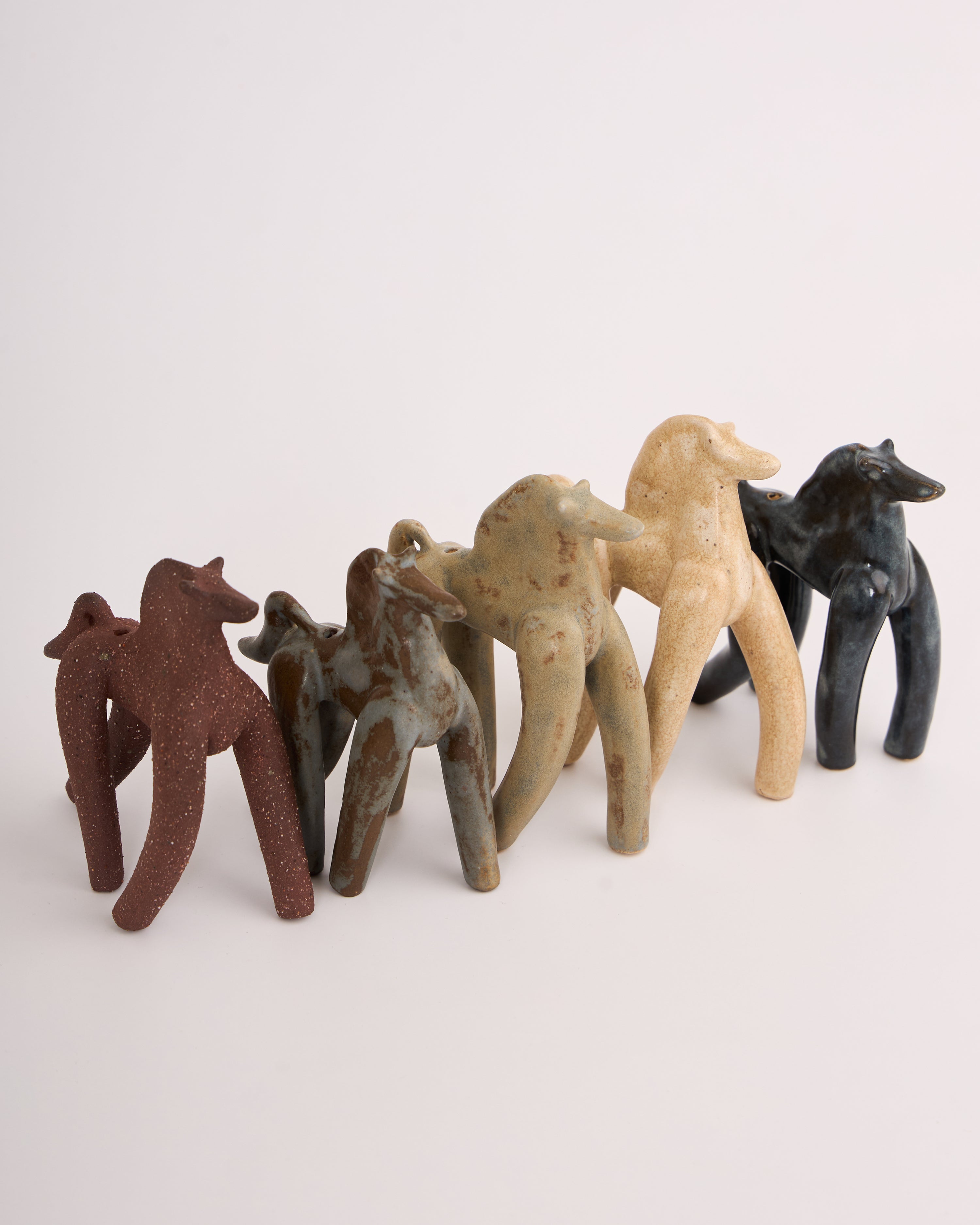 Horse Incense Holder - River Stone